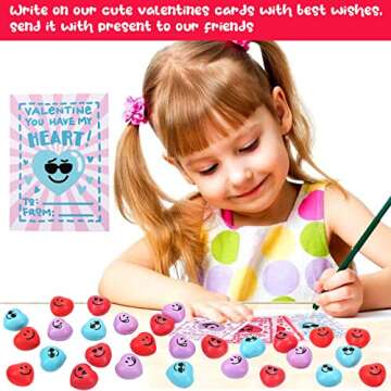 Adorable 28PCS Valentines Day Stress Balls for Kids