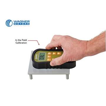 Orion® 930 Pinless Wood Moisture Meter by Wagner Meters I Accurate, Non-Damaging, Dual Depth Lumber Moisture Measurement, On-site Calibration (Standard Calibrator)