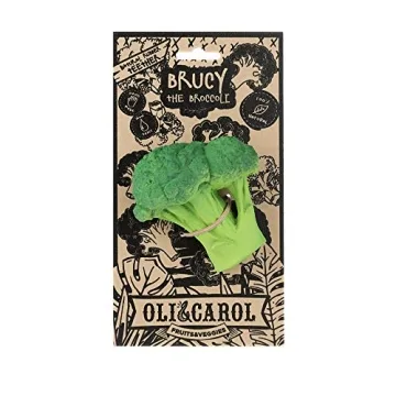 Oli & Carol Natural Rubber Teether for Babies | Brucy the Broccoli