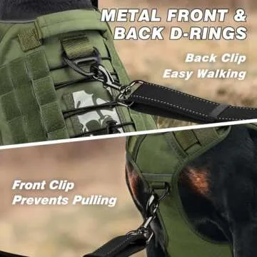WINGOIN Tactical Dog Harness for Safety and Comfort