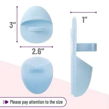 Slick Silicone Facial Cleansing Brush 4 Pack Exfoliator