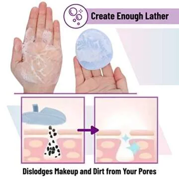 Slick Silicone Facial Cleansing Brush 4 Pack Exfoliator