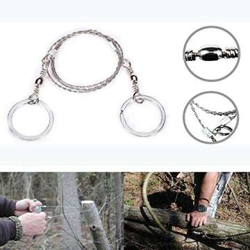 NUCALASurvival Fire Starting Molle Bag: Complete Fatwood & Ferro Rod Kit for Camping & Bushcraft