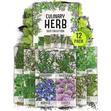 Seed Needs Herb Seeds Variety Pack Culinary Herb Collection (12 Individual Packets for Planting Indo...