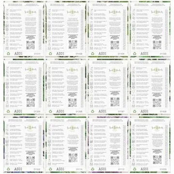 Seed Needs Herb Seeds Variety Pack Culinary Herb Collection (12 Individual Packets for Planting Indoors or Outdoors) Grow Your Own Organic Herb Garden - Heirloom, Non-GMO