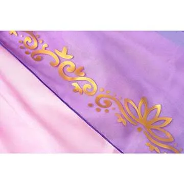 Aoiviss Girls Princess Costume Purple Princess Dresses for Little Girls Fancy Dress Up Clothes for Halloween Cosplay Party