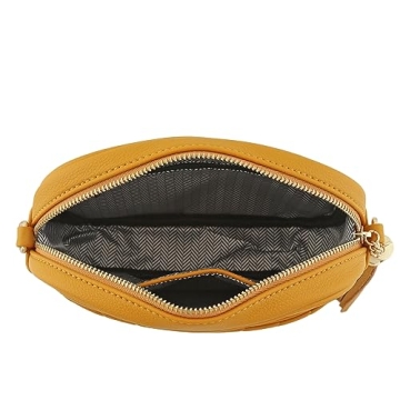 FashionPuzzle Quilted Crossbody Bag with Chain Strap