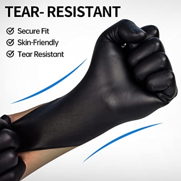 Black Nitrile Exam Gloves - Latex & Powder Free Quality