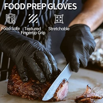 Black Nitrile Exam Gloves - Latex & Powder Free Quality