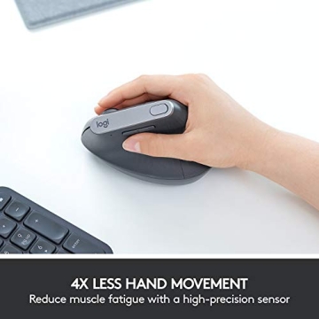 Logitech MX Vertical Wireless Ergonomic Mouse for Comfort