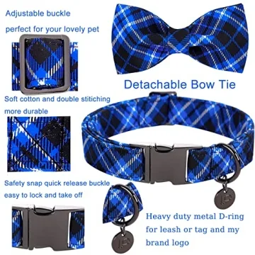 Stylish UP URARA PUP Dog Collar with Bow Tie for Pets