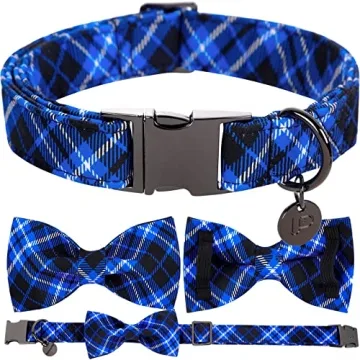 Stylish UP URARA PUP Dog Collar with Bow Tie for Pets