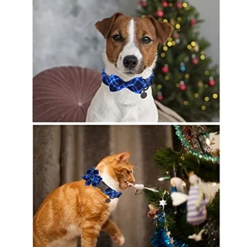 Stylish UP URARA PUP Dog Collar with Bow Tie for Pets