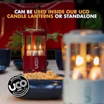 UCO 12-Hour White Candles for Lanterns, Clean Burning