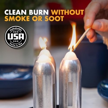 UCO 12-Hour White Candles for Lanterns, Clean Burning