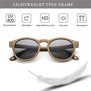 HJSTES Baby Sunglasses UV Protection for 0-3 Years