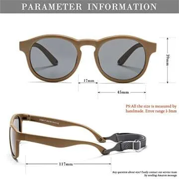 HJSTES Baby Sunglasses UV Protection for 0-3 Years