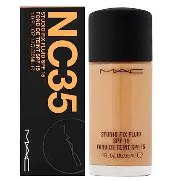 MAC Studio Fix Fluid Foundation NC35 SPF15 for Radiant Skin