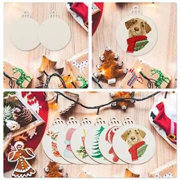 100pcs Natural Wood Slices - Perfect for DIY Crafts