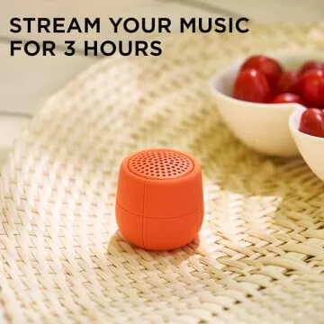 Lexon Mino X Floating Bluetooth Speaker, IPX7 Water Resistant, Rechargeable & Pairable - Light Blue