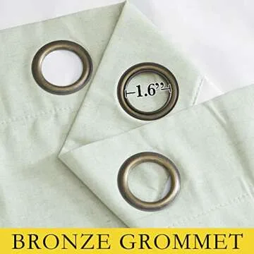 NICETOWN Sage Green Living Room Completely Shaded Linen Sliding Door Curtain, Privacy Protection & Noise Reducing Wall Curtain, White Lined Insulated Window Treatment Panel(1 Piece, W100 x L84)