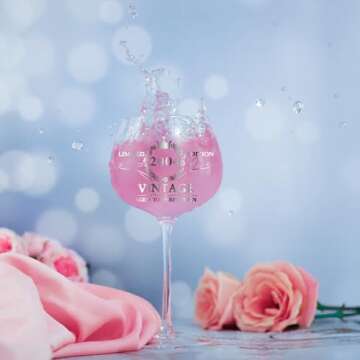 Vintage 2004 Engraved Wine Glass - Perfect 21st Birthday Gift