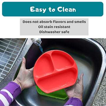 Silikong Toddler Suction Plate - 100% Food Grade Silicone