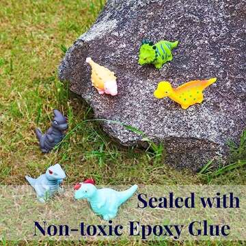 XY-WQ Bath Toys No Hole, for Infants 6-12& Toddlers 1-3, No Hole Bathtub Toys (Dinosaur Ⅱ, 6 Pcs with Mesh Bag)