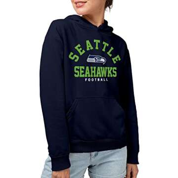 Junk Food Clothing x NFL - Seattle Seahawks - Classic Team Logo - Unisex Adult Pullover Fleece Hoodi...