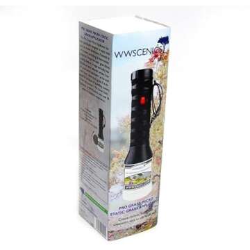 War World Scenics Pro Grass Micro Static Grass Applicator – Railway Modelling Model Diorama Wargame Terrain Scenery Electrostatic Flock Flocking Machine Landscaping Gauge Scale