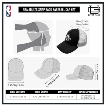 Ultra Game NBA Apparel Cap - Fan Favorite Baseball Hat