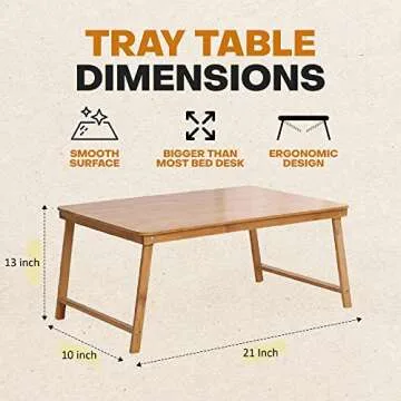 Versatile Bamboo Lap Desk: Elegant Convenience for All Ages