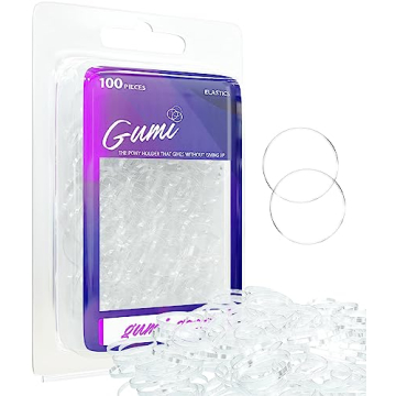 Gumi Clear Elastics 3/4 inch Hair Band Small - Versatile & Durable
