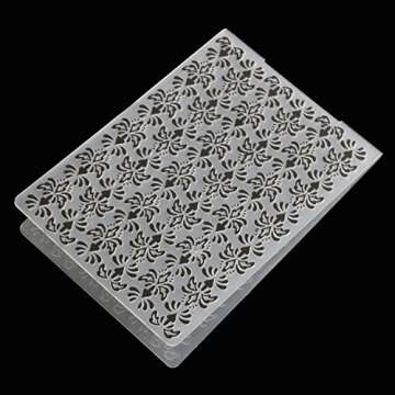 Embossing Folders,4 Assorted Patterns Embossing Folder Plastic Templates Molds Tools for DIY Craft Scrapbooking Photo Album Card Decoration Christmas Gift Style A