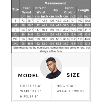 COOFANDY Mens Casual Linen Drawstring Pants Elastic Waist Lightweight Pant Summer Beach Yoga Trouser A- Black