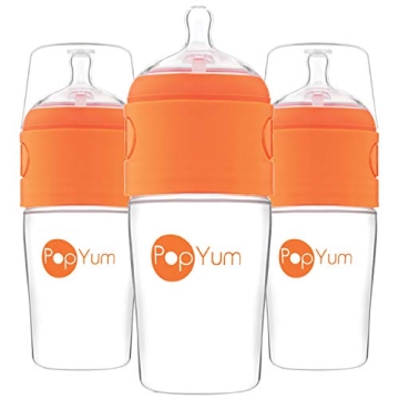 PopYum Bottles - Effortless Baby Feeding Solution 3-Pack