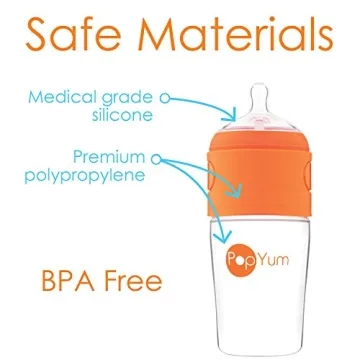 PopYum Bottles - Effortless Baby Feeding Solution 3-Pack