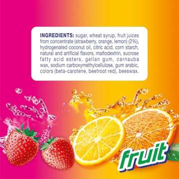 Mentos Chewy Mint Candy Rolls, Fruit Flavor, 6 Count Pack