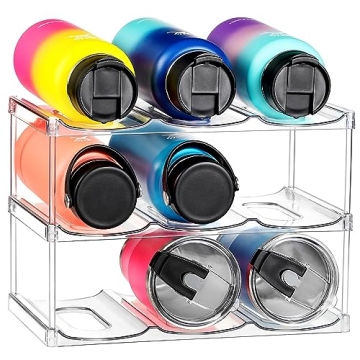 Stackable Water Bottle Organizer for Storage