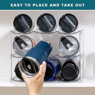 Stackable Water Bottle Organizer for Storage