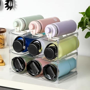 Stackable Water Bottle Organizer for Storage
