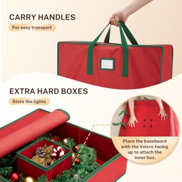 Durable MaidMAX Christmas Wreath Storage Container 24 inch