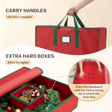 Durable MaidMAX Christmas Wreath Storage Container 24 inch