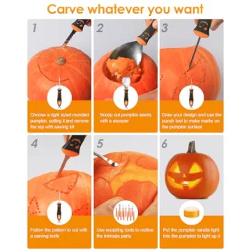 Luditek Pumpkin Carving Kit for Halloween Fun