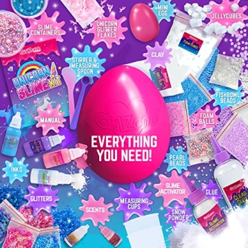 Unicorn Egg Slime Kit for Girls - Craft Magical Slime Fun