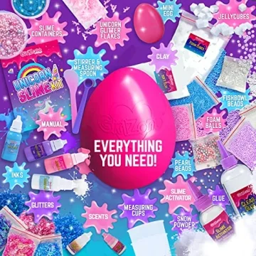 Unicorn Egg Slime Kit for Girls - Craft Magical Slime Fun