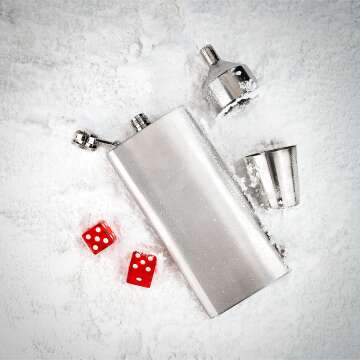 Personalized Groomsmen Gift Set with Flask & Cards