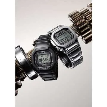 G-Shock by Casio Men's Standard Digital GMW-B5000-D1 Watch Silver, Silver, Modern