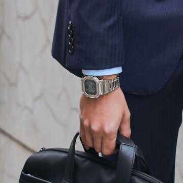 G-Shock by Casio Men's Standard Digital GMW-B5000-D1 Watch Silver, Silver, Modern