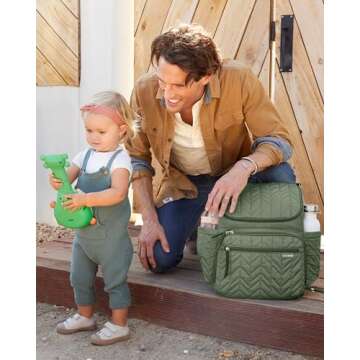 Skip Hop Diaper Bag Backpack, Versatile Baby Bag